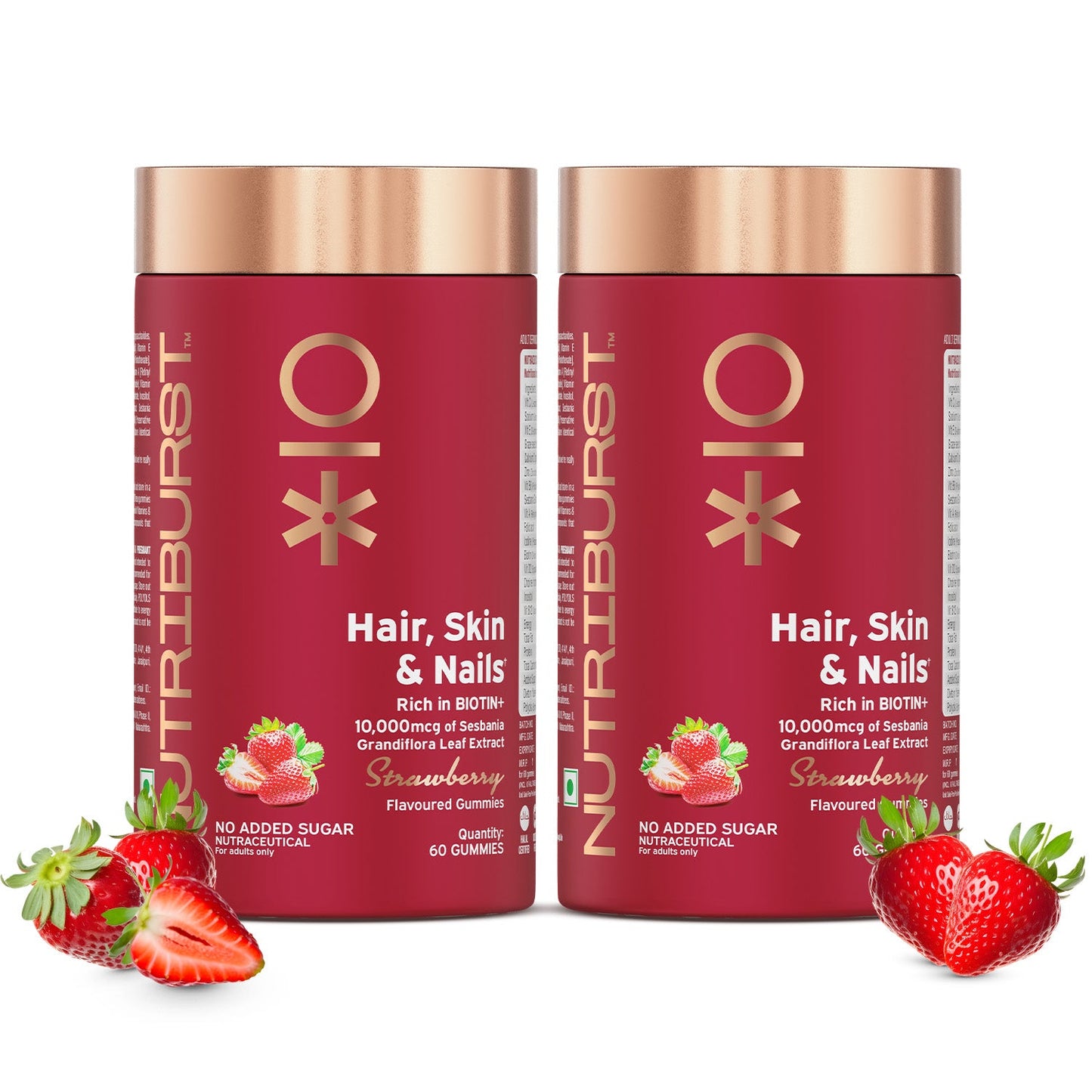 Nutriburst Hair, Skin & Nails Growth Gummies with Biotin