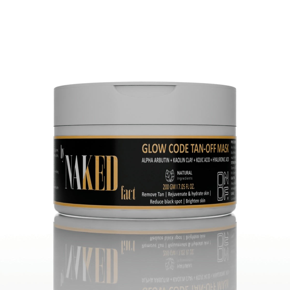 By naked fact Glow code tan-off mask | 200g