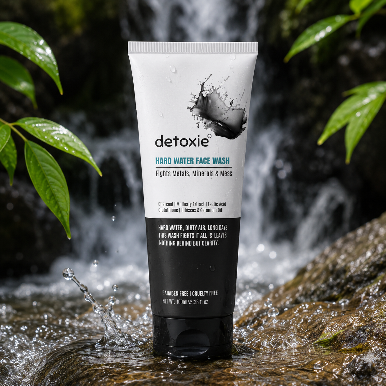 Pack of 2  Charcoal Face Wash with Charcoal & Mulberry Extract (100ml each)