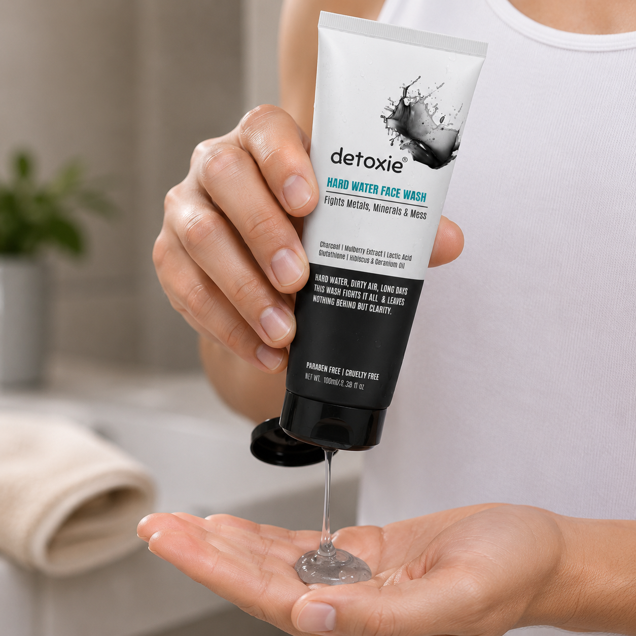 Detoxie Charcoal Face Wash with Charcoal & Mulberry Extract