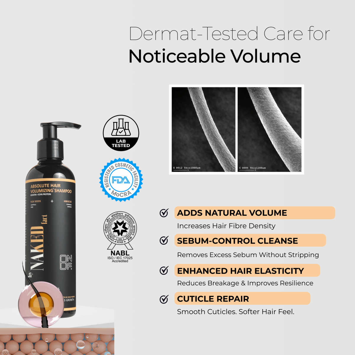 Absolute Hair volumizing shampoo | 250g