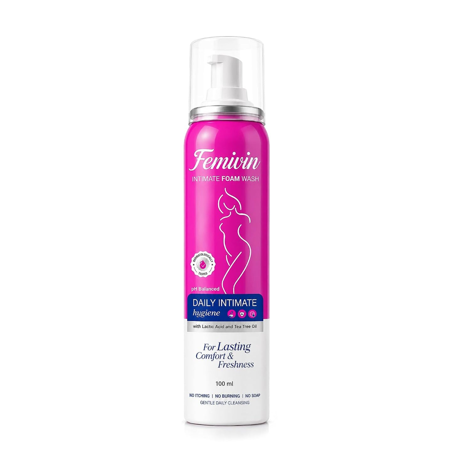 Femivin Intimate Wash for Women, pH Balanced Prevents Dryness, Itchiness And Irritation Intimate Foam (100 ml, Pack of 1)