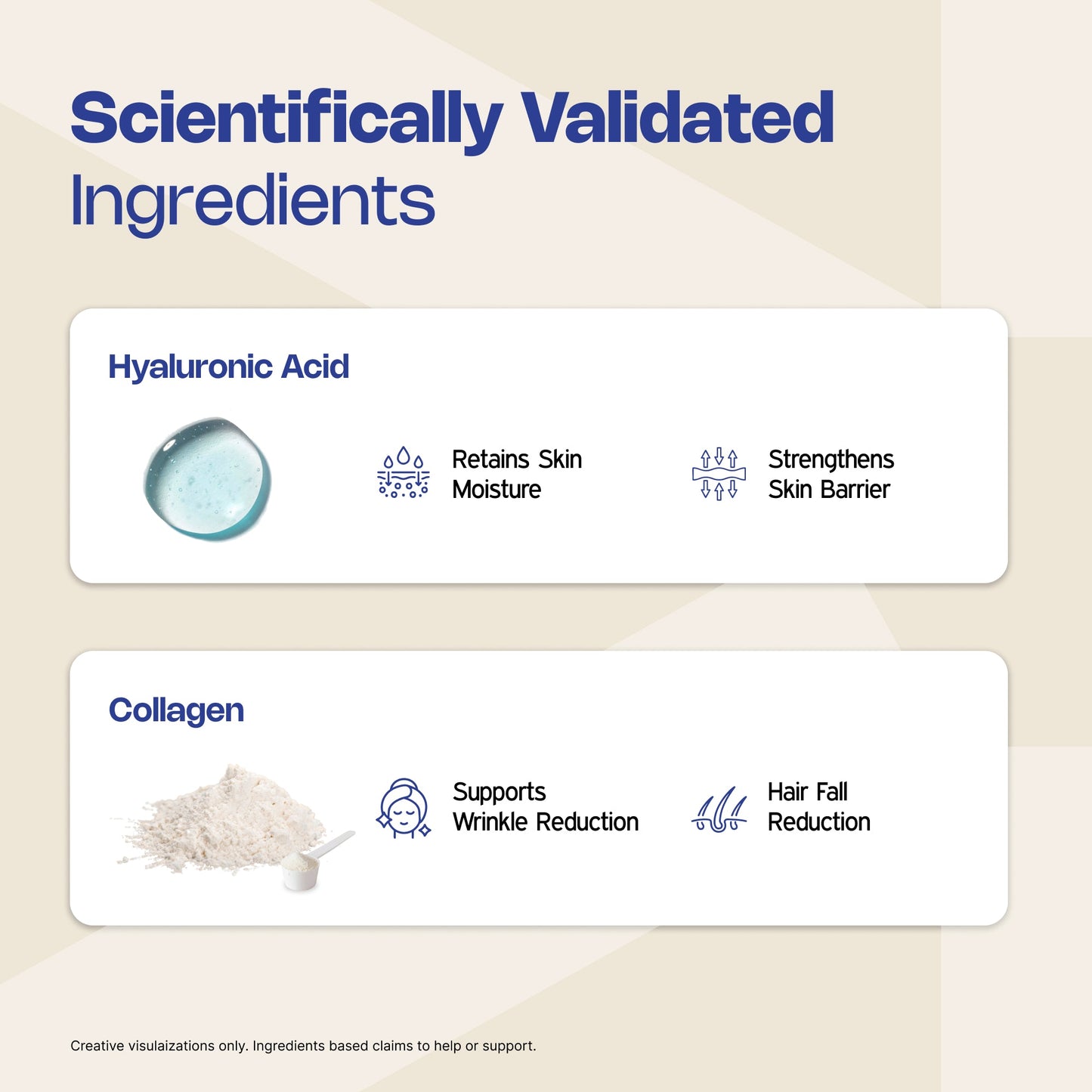 Nutriburst Korean Marine Collagen Peptides Supplement for Skin, Hair, Nails & Joints | With shaker | Clinically Proven Ingredient | High Absorption 8 gms Collagen, 100 gms