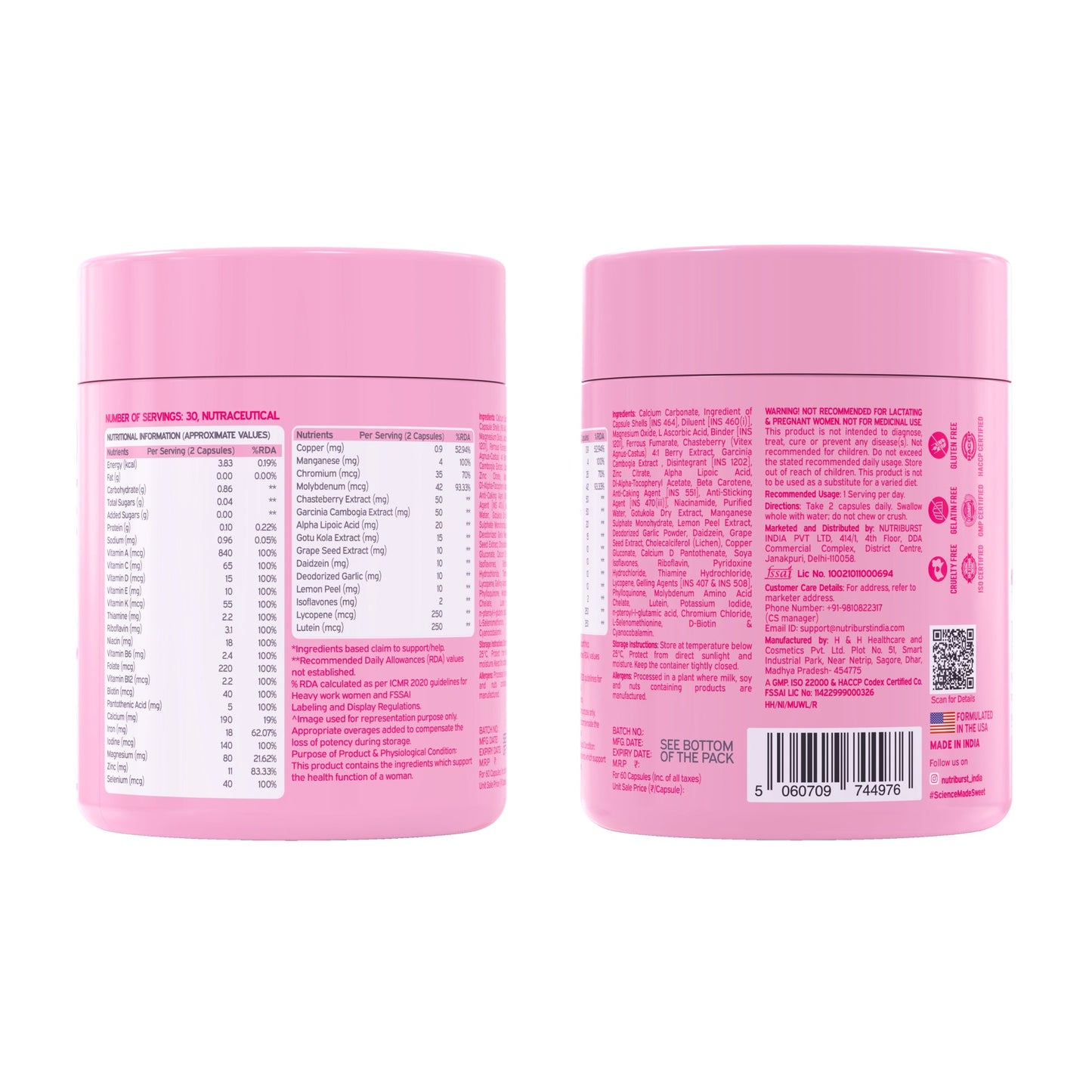 Multivitamin Ultra Tablets for Women | High Strength US Formulated | Supports Hair Growth, Skin Health, Energy & Hormonal Balance | 60+ Vitamins & Minerals | Veg Supplement | 60 Count