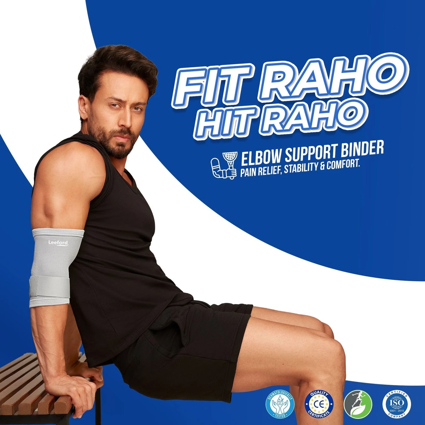 Elbow Support Binder | Helps Recover from Injuries & Post-Operative Conditions Elbow Support (Grey)