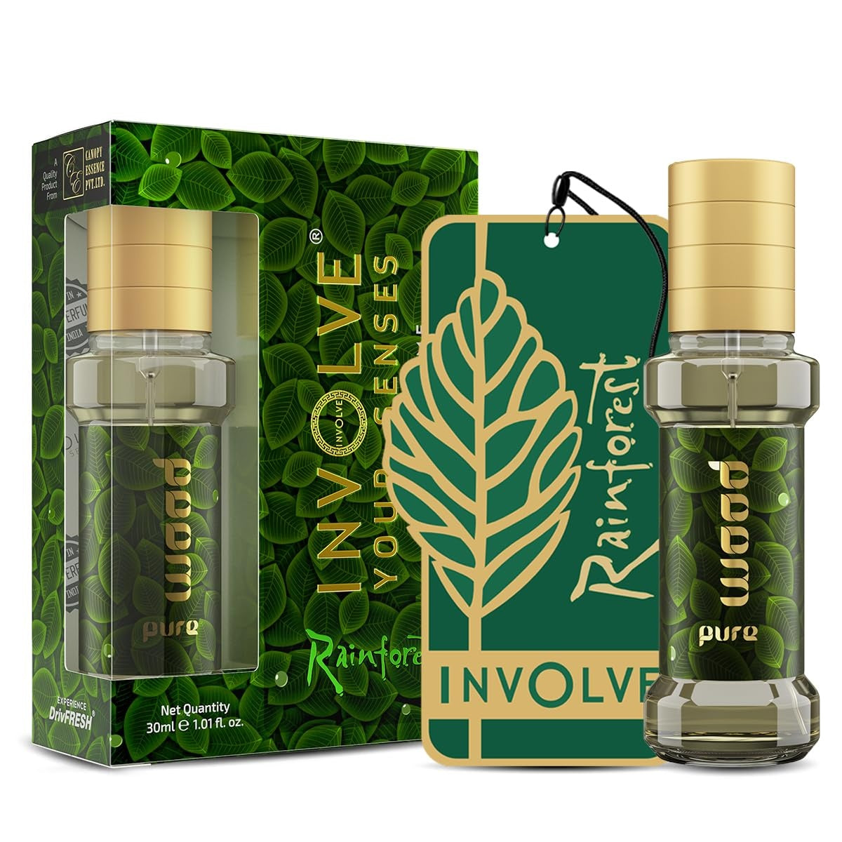 Rainforest Pure Wood Car Air Perfume | 30ml