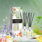 Pura Reed Diffuser Set- Lemongrass & Jasmine - 120 ml | Oil Diffuser with Free 10 Reed Sticks | Pack of 2