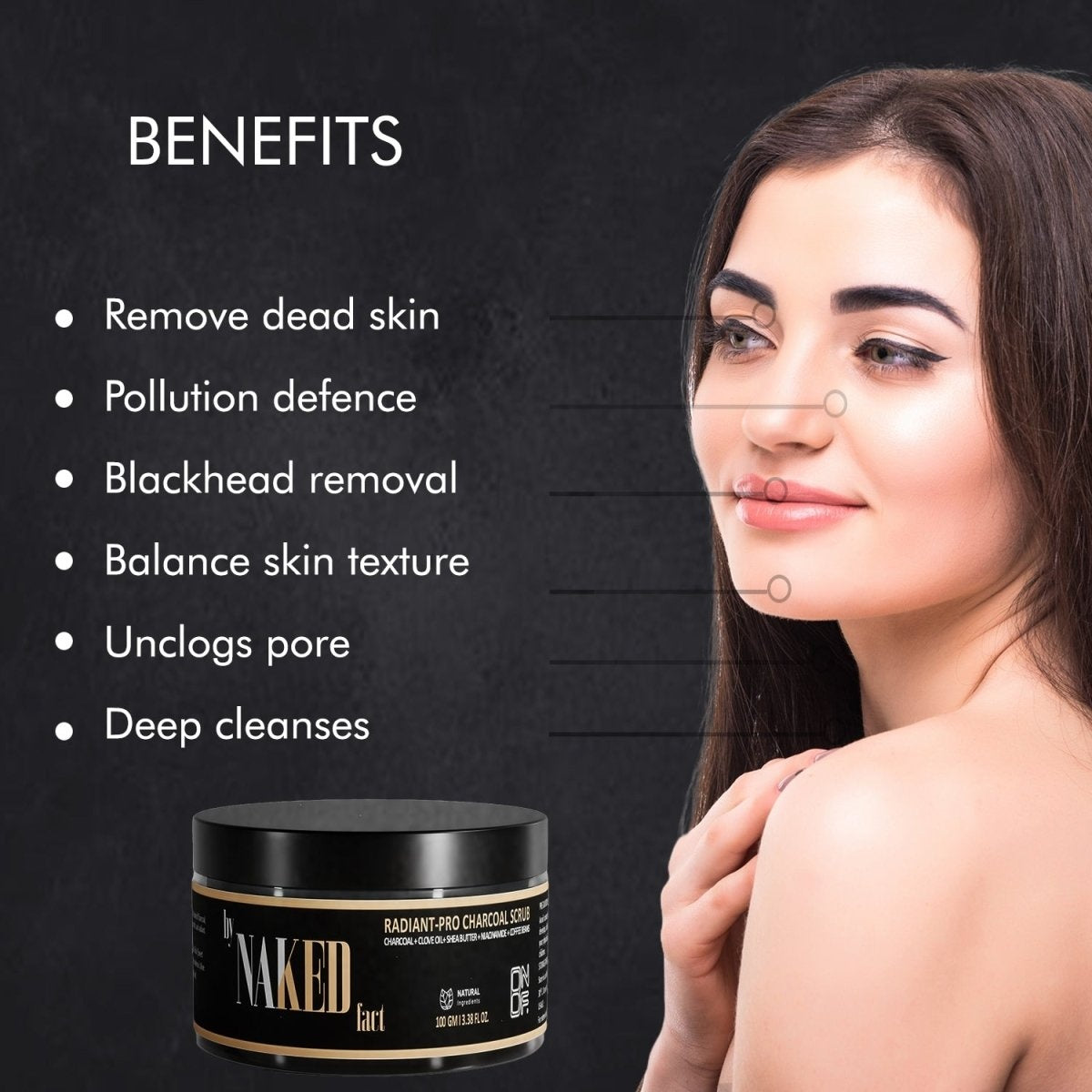 Radiant-Pro Charcoal Scrub | 100g