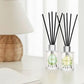 Pura Reed Diffuser Set- Lemongrass & Jasmine - 120 ml | Oil Diffuser with Free 10 Reed Sticks | Pack of 2