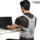 Leeford Posture Corrector Belt for Men & Women, Back Support Belt for Back Pain Relief Posture Corrector (Grey) | Medium Size