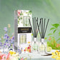 Pura Reed Diffuser Set- Lemongrass & Jasmine - 120 ml | Oil Diffuser with Free 10 Reed Sticks | Pack of 2