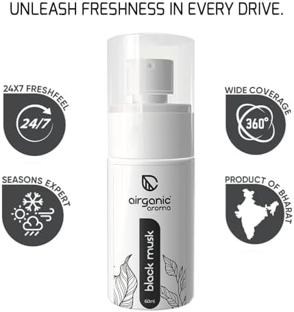 Airganic aroma Black Musk Premium Spray Car Perfume | 400+ Sprays | 100ml
