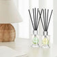 Pura Reed Diffuser Set- Lemongrass & Jasmine - 120 ml | Oil Diffuser with Free 10 Reed Sticks | Pack of 2