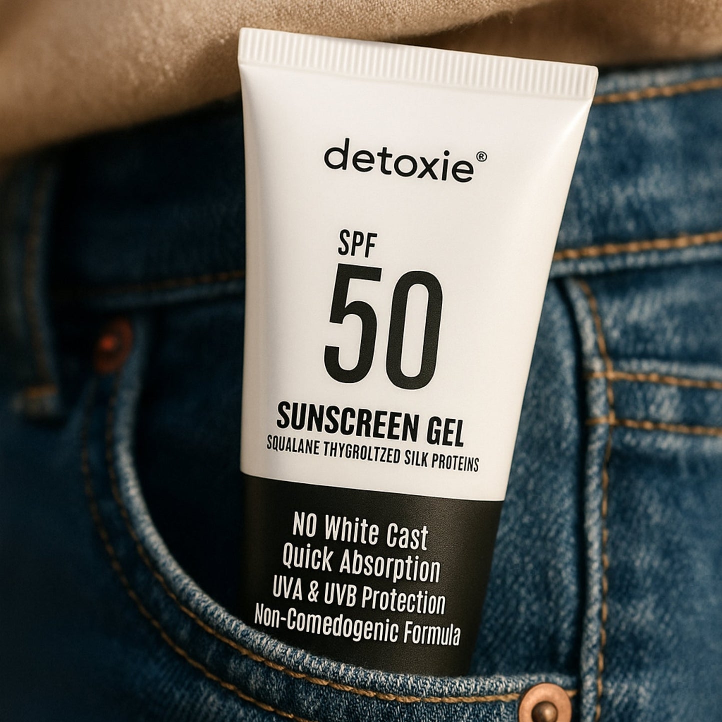 Pack of 2 Squalene & Silk Protiens SPF50 Sunscreen Gel - 50ml each