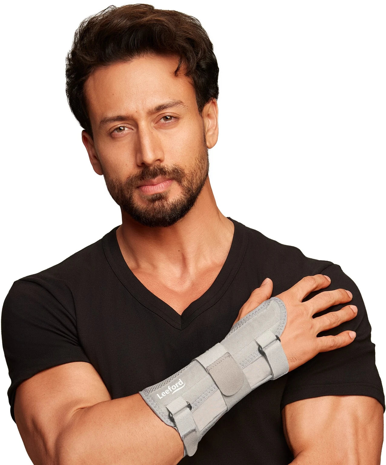 Wrist & Forearm Splint Medical Hand Belt for Fractures, Sprains, Arthritis Pain Wrist Support (Grey) | Large